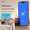Momax BR18 PinCard Ultra Mini UWB Tracker for iOS - Apple Find My - Black