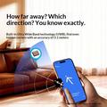Momax BR18 PinCard Ultra Mini UWB Tracker for iOS - Apple Find My - Black