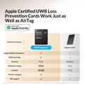 Momax BR18 PinCard Ultra Mini UWB Tracker for iOS - Apple Find My - Black
