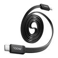 Momax DC88 Mag.Link Flat Magnetic USB-C Cable - 100W, 1m - Black