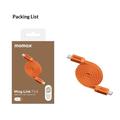 Momax DC88 Mag.Link Flat Magnetic USB-C Cable - 100W, 1m - Orange