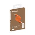 Momax DC88 Mag.Link Flat Magnetic USB-C Cable - 100W, 1m - Orange