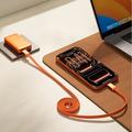 Momax DC88 Mag.Link Flat Magnetic USB-C Cable - 100W, 1m - Orange