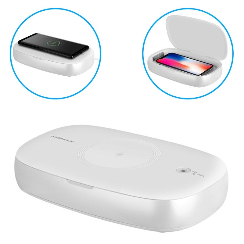 Momax Q.Power UV Box Sterilizer Wireless Charger + UV Sanitizer