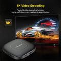 Mortal T1 Android 13 TV Box/4K Streaming Media Player - 2GB/8GB - Black