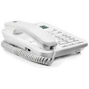 Motorola CT202 Corded Landline Phone with Hands-Free Speakerphone - White