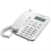 Motorola CT202 Corded Landline Phone with Hands-Free Speakerphone - White