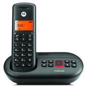 Motorola E211 DECT Cordless Phone with Digital Answering Machine - Black