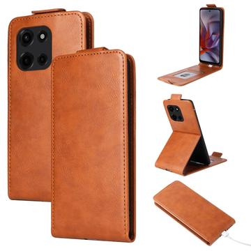Motorola Edge (2025) Vertical Flip Case with Stand - Brown