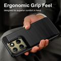 Motorola Edge (2026) Brushed TPU Case - Carbon Fiber - Black
