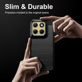 Motorola Edge (2026) Brushed TPU Case - Carbon Fiber - Black