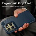 Motorola Edge (2026) Brushed TPU Case - Carbon Fiber - Blue