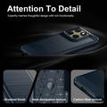 Motorola Edge (2026) Brushed TPU Case - Carbon Fiber - Blue