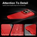 Motorola Edge (2026) Brushed TPU Case - Carbon Fiber - Red