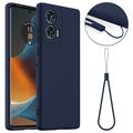 Motorola Edge 50 Fusion Liquid Silicone Case - MagSafe Compatible - Dark Blue