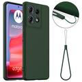 Motorola Edge 50 Pro Liquid Silicone Case - MagSafe Compatible - Dark Green
