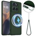 Motorola Edge 60 Pro Liquid Silicone Case - MagSafe Compatible - Dark Green