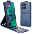 Motorola Edge 60 Stylus Vertical Flip Case with Stand - Dark Blue