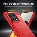 Motorola Edge 70 Max/Lenovo Legion Y70 (2026) Brushed TPU Case - Carbon Fiber - Red