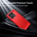 Motorola Edge 70 Max/Lenovo Legion Y70 (2026) Brushed TPU Case - Carbon Fiber - Red