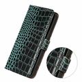 Motorola Edge 70 Max Crocodile Series Wallet Leather Case with RFID - Green