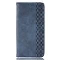 Motorola Edge 70 Max Retro Wallet Case with Magnetic Closure - Blue