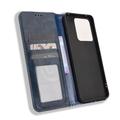 Motorola Edge 70 Max Retro Wallet Case with Magnetic Closure - Blue