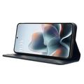 Motorola Edge 70 Max Retro Wallet Case with Magnetic Closure - Blue