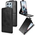 Motorola Edge 70 Max Vertical Flip Case with Stand - Black