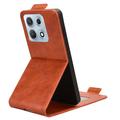 Motorola Edge 70 Max Vertical Flip Case with Stand - Brown