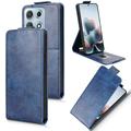 Motorola Edge 70 Max Vertical Flip Case with Stand - Dark Blue