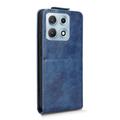 Motorola Edge 70 Max Vertical Flip Case with Stand - Dark Blue