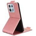 Motorola Edge 70 Max Vertical Flip Case with Stand - Rose Gold