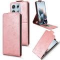 Motorola Edge 70 Max Vertical Flip Case with Stand - Rose Gold