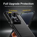 Motorola Edge 70 Pro Brushed TPU Case - Carbon Fiber - Black