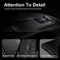 Motorola Edge 70 Pro Brushed TPU Case - Carbon Fiber - Black