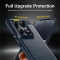 Motorola Edge 70 Pro Brushed TPU Case - Carbon Fiber - Blue