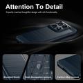 Motorola Edge 70 Pro Brushed TPU Case - Carbon Fiber - Blue