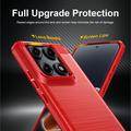 Motorola Edge 70 Pro Brushed TPU Case - Carbon Fiber - Red