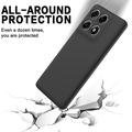 Motorola Edge 70 Pro Liquid Silicone Case with Hand Strap - Black