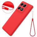 Motorola Edge 70 Pro Liquid Silicone Case with Hand Strap - Red