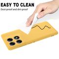 Motorola Edge 70 Pro Liquid Silicone Case with Hand Strap - Yellow