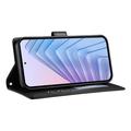 Motorola Edge 70 Pro Luxury Quilted Wallet Case - Black