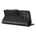 Motorola Edge 70 Pro Luxury Quilted Wallet Case - Black