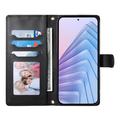 Motorola Edge 70 Pro Luxury Quilted Wallet Case - Black