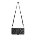 Motorola Edge 70 Pro Luxury Quilted Wallet Case - Black