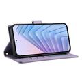 Motorola Edge 70 Pro Luxury Quilted Wallet Case - Purple