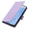 Motorola Edge 70 Pro Luxury Quilted Wallet Case - Purple