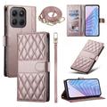 Motorola Edge 70 Pro Luxury Quilted Wallet Case - Rose Gold