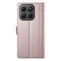 Motorola Edge 70 Pro Luxury Quilted Wallet Case - Rose Gold